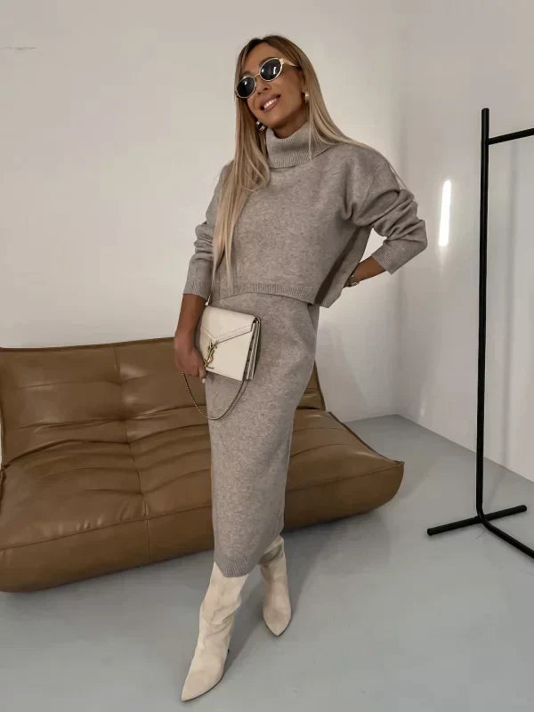 Fiona™ - Dress with matching turtleneck