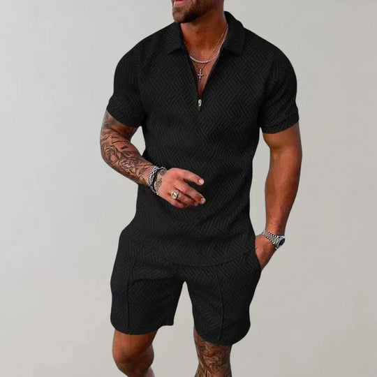 David | Zip Polo Set